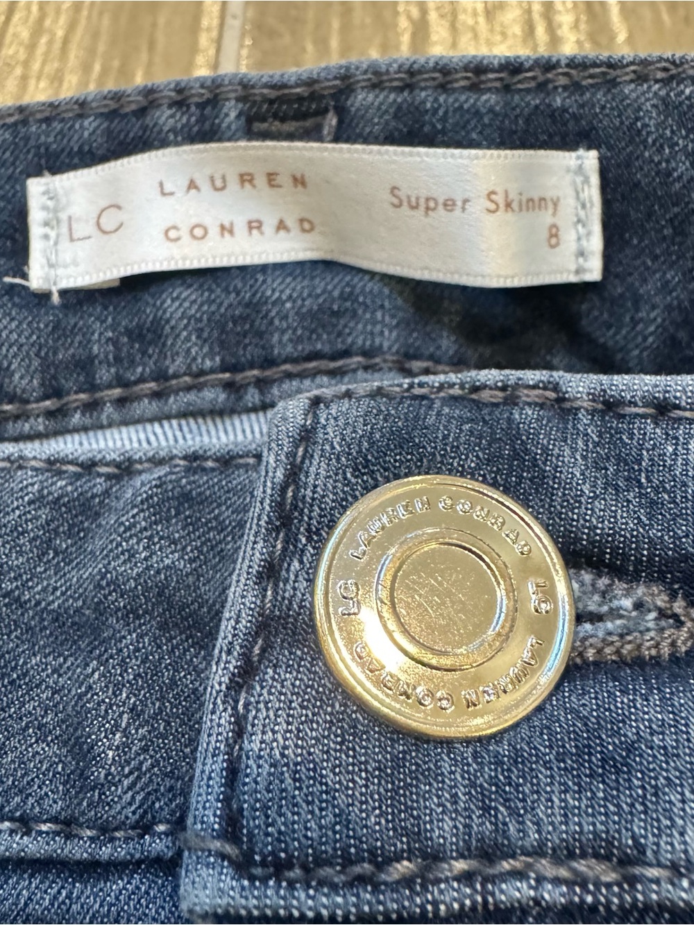 LC Lauren Conrad Dark Indigo Skinny Jeans - Picture 2 of 6